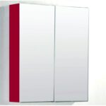 Горен огледален PVC шкаф Inter Ceramic ICMC 7013R - компактен стил за всяка баня