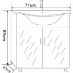 Долен стоящ PVC шкаф за баня ICP 7049 - Image 2