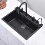 AQUARIS КУХНЕНСКА МИВКА 8276 BLACK + СМЕСИТЕЛ 7567131MB