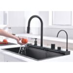 Кухненска мивка Inter Ceramic 7547PVD BLACK + Смесител 7567131MB – Луксозен функционален комплект - Image 14
