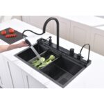 Кухненска мивка Inter Ceramic 7547PVD BLACK + Смесител 7567131MB – Луксозен функционален комплект - Image 15