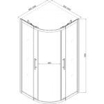 Душ кабина Inter Ceramic ICS 788/31 - 95-105*95-105- компактно решение за съвременни бани - Image 2
