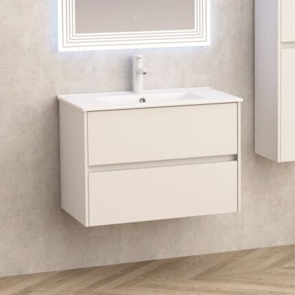Мебели за баня » ICP 7955 + МИВКА ICC 8066MW БЯЛ MAT