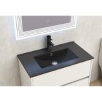 Мебели за баня » ICP 7955 + МИВКА ICC 8066B ЧЕРЕН МАТ - Image 2