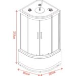 Хидромасажна кабина Inter Ceramic ICSH 8179W NEW EASY ASSEMBLE TANY - удобство и релакс у дома - Image 2