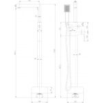 Месингов смесител за вана Inter Ceramic 8215C – хромиран, елегантен и функционален - Image 3