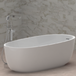 Месингов смесител за вана Inter Ceramic 8215C – хромиран, елегантен и функционален - Image 2