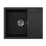Гранитна мивка Inter Ceramic ICGS 8220 BLACK - модерен дизайн и изключителна здравина