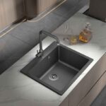 ГРАНИТНА МИВКА 8304 ЧЕРНА С ЦЕНТРАЛЕН ОТВОР - Image 2