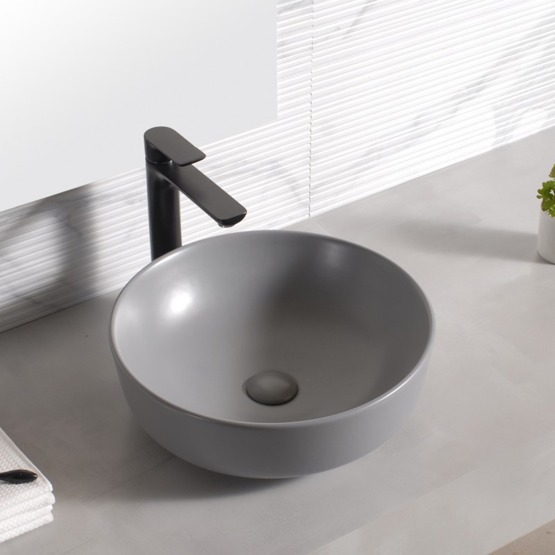 87520MAT20GRAY-800x800-1.jpg Порцеланов умивалник за плот ICB 875MG - Image 1