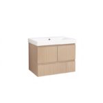 Долен конзолен PVC шкаф за баня Inter Ceramic 9046-75+УМИВ. 5953W-76CM DAVIDE – стил и практичност