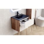 Мебели за баня PVC » ICP 6043 + МИВКА ICC 5953B-2 ЧЕРЕН МАТ - Image 2