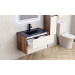 Мебели за баня PVC » ICP 8043 + МИВКА ICC 8066B ЧЕРЕН МАТ - Image 3