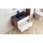 Мебели за баня PVC » ICP 8043 + МИВКА ICC 8066B ЧЕРЕН МАТ - Image 4
