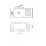 Кухненска мивка алпака ICK10050L  TAMPICO - Image 4