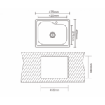 Кухненска мивка алпака ICK 4740 DECOR - Image 3