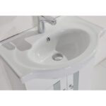 Долен шкаф за баня Inter Ceramic ICP 6042 – PVC корпус, бял цвят, с умивалник - Image 4