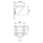 Седалка за душ кабина ICS 009F - Image 2