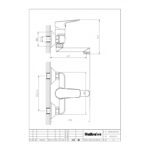 Смесител за вана/душ ICF 5005007C M7215 " ЕММА " - Image 2