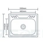 Кухненска мивка алпака ICK D5443P - Image 2