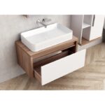 Долен конзолен PVC шкаф за баня Inter Ceramic ICP 4540-80 - практично обзавеждане - Image 2