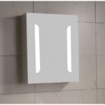 Горен огледален PVC шкаф Inter Ceramic ICMC 4514-55 – стилно решение за компактни бани