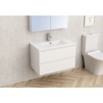 Долен конзолен PVC шкаф за баня Inter Ceramic 8045-50 ALFIO - функционален и елегантен - Image 2