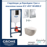 Структура за вграждане Грое и тоалетна чиния ICC 4937 MARBLE