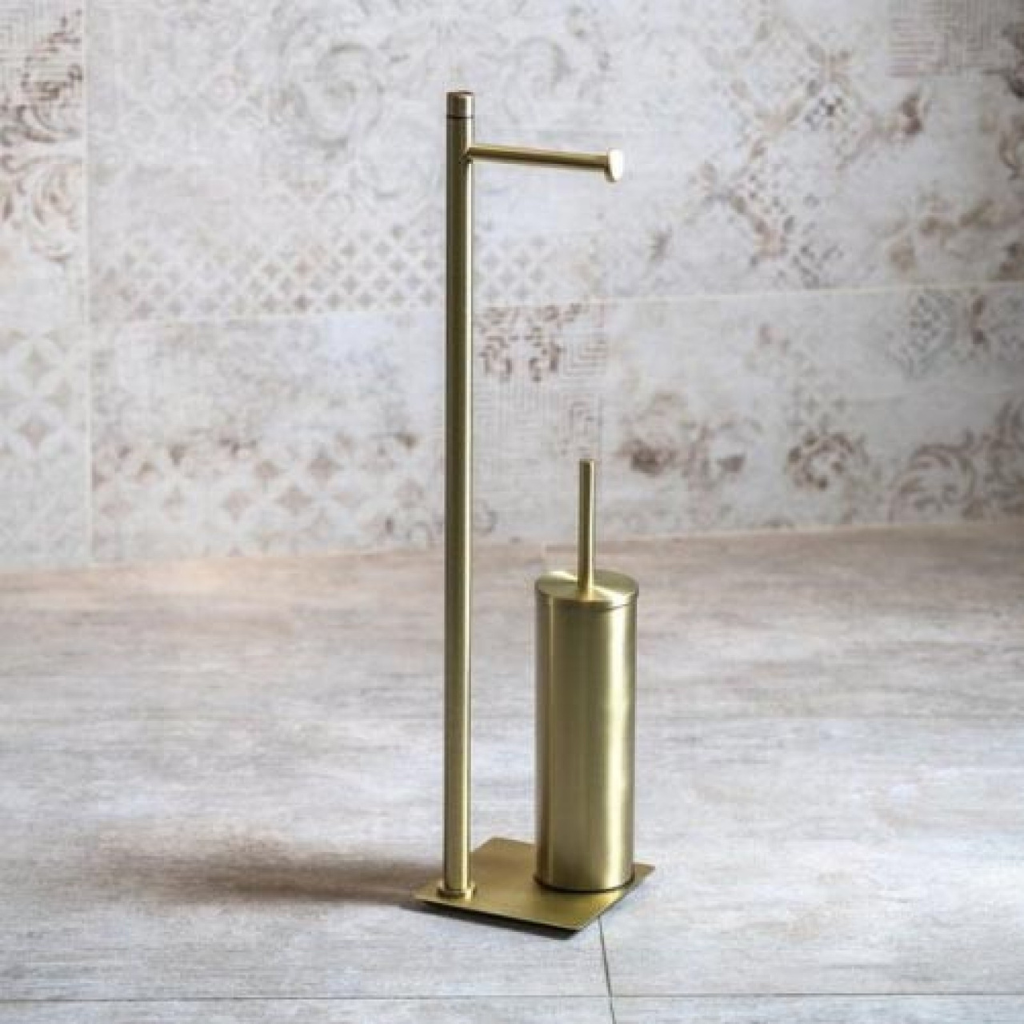 postavka-za-toaletna-hartiya-i-wc-chetka-trilly-gold201.png Поставка за тоалетна хартия и WC четка Trilly Gold - изчистен и стилен дизайн - Image 1